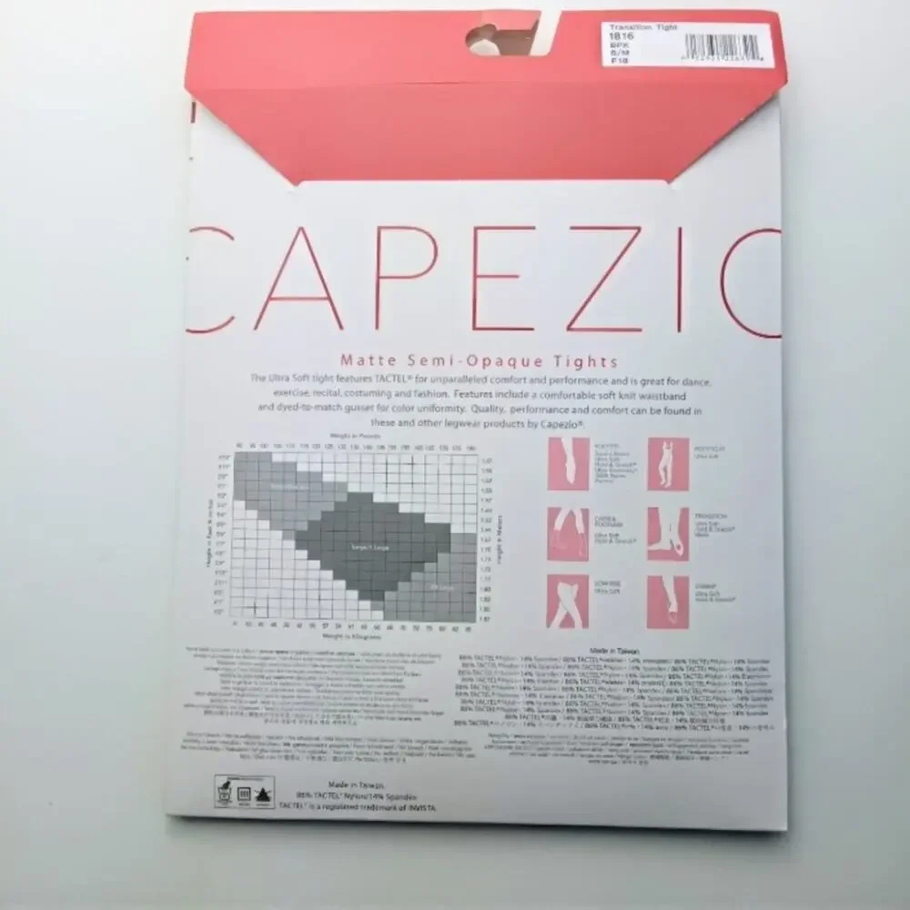 Capezio Matte Semi-Opaque Transition Tights in Ballet Pink